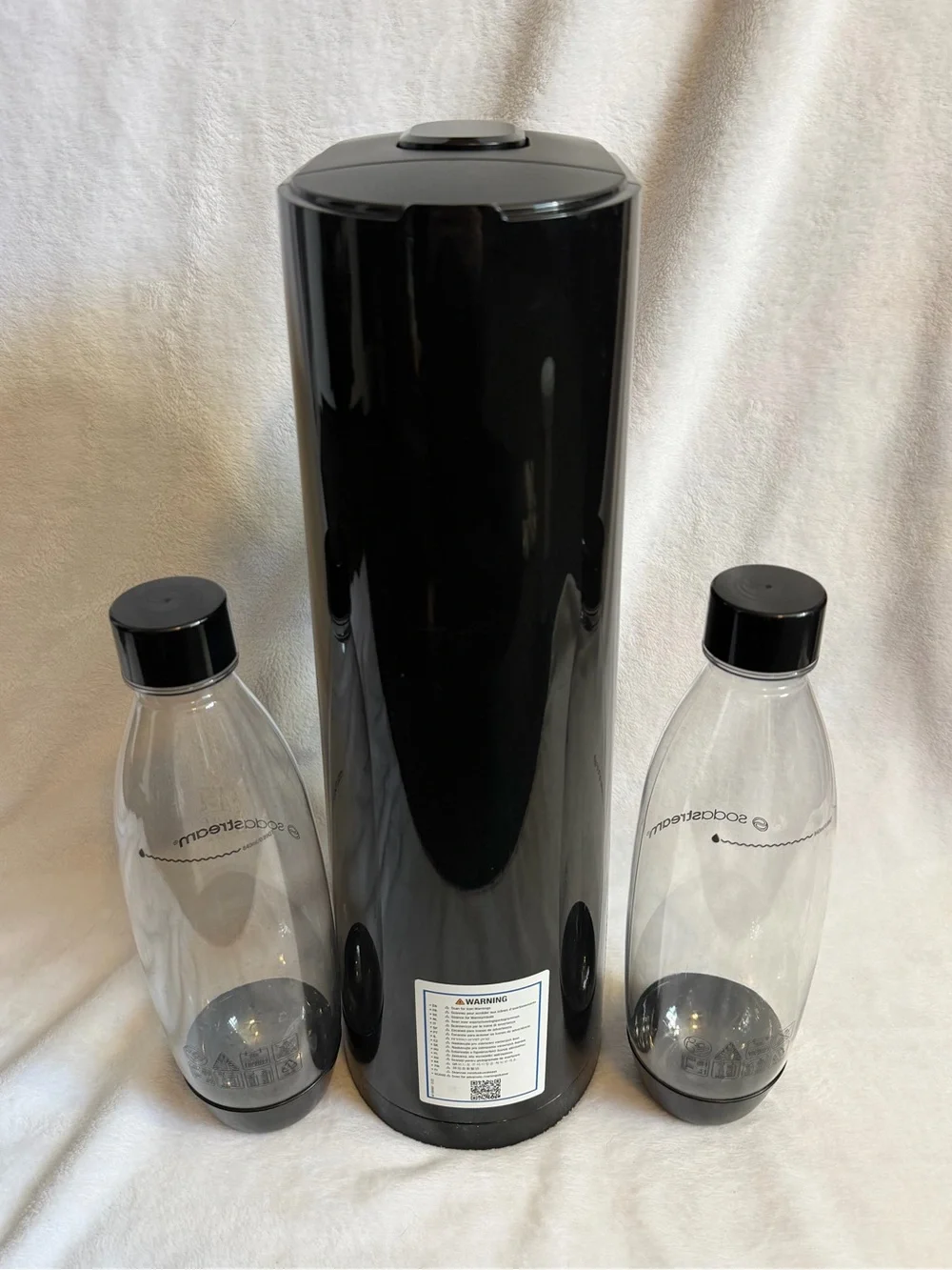 SodaStream Terra Sparkling Water Terra Sparkling Water Maker Black w/ 2 Bottles